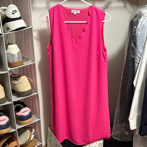 ANDREE BY UNIT Bright Pink Dress - Picture 1 of 3